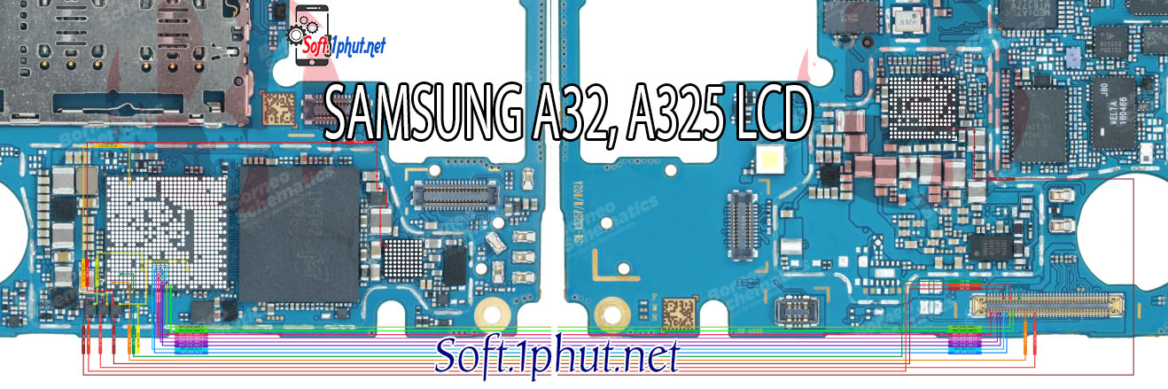 SƠ ĐỒ SỬA CHỮA LỖI MÀN HÌNH HIỂN THỊ SAMSUNG A32, A325