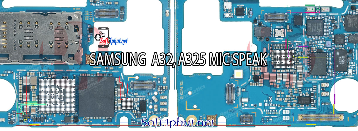 SƠ ĐỒ SỬA CHỮA LỖI MIC NÓI SAMSUNG A32, A325