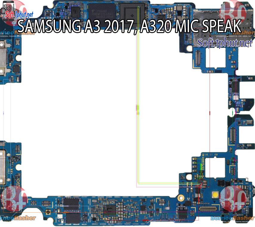 SƠ ĐỒ SỬA CHỮA LỖI MIC NÓI SAMSUNG A3 2017, A320