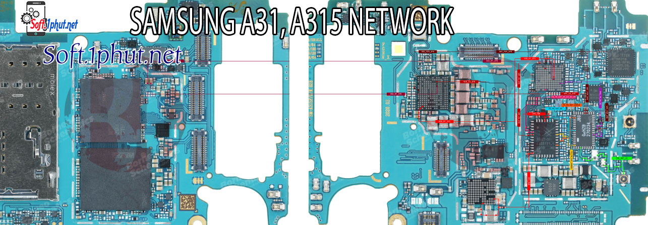 SƠ ĐỒ SỬA CHỮA LỖI MẠNG SAMSUNG A31, A315