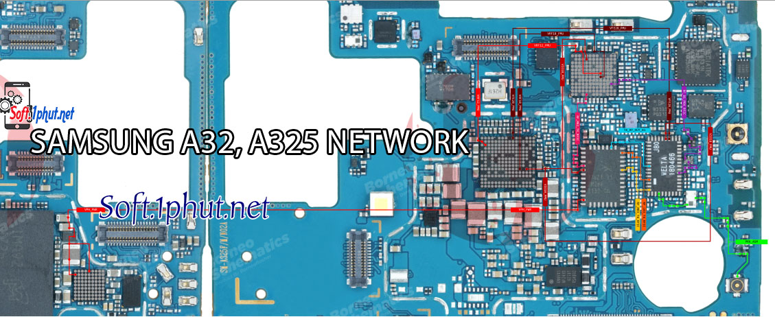 SƠ ĐỒ SỬA CHỮA LỖI MẠNG SAMSUNG A32, A325