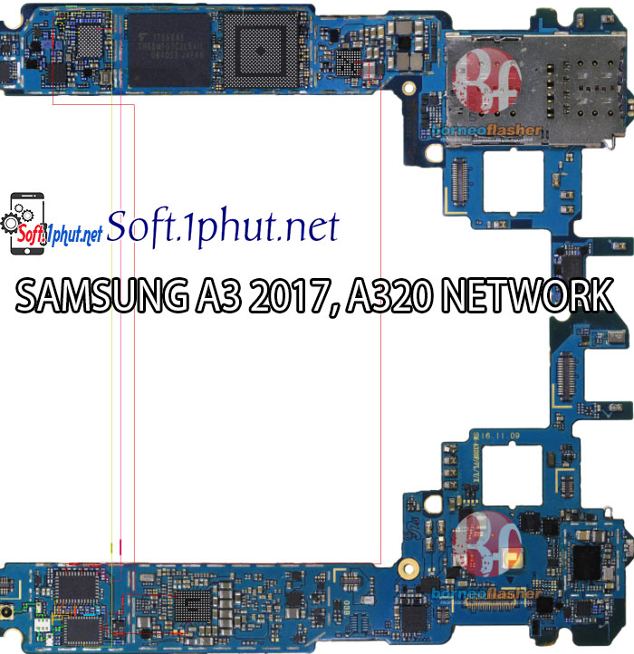 SƠ ĐỒ SỬA CHỮA LỖI MẠNG SAMSUNG A3 2017, A320