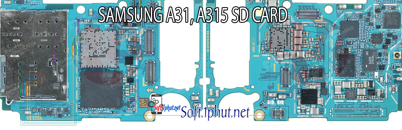 SƠ ĐỒ SỬA CHỮA LỖI THẺ NHỚ KHÔNG HIỂN THỊ SAMSUNG A31. A315