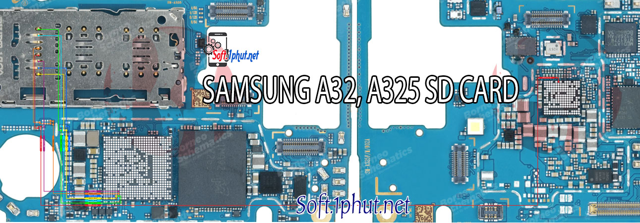 SƠ ĐỒ SỬA CHỮA LỖI THẺ NHỚ KHÔNG HIỂN THỊ SAMSUNG A32, A325