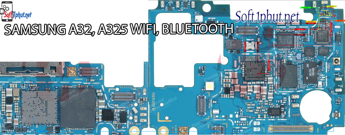 SƠ ĐỒ SỬA CHỮA LỖI KẾT NỐI WIFI, BLUETOOTH SAMSUNG A32, A325