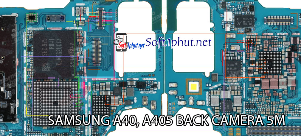 SƠ ĐỒ SỬA CHỮA LỖI CAM SAU 5M BỊ MỜ, KHÔNG HOẠT ĐỘNG SAMSUNG A40, A405