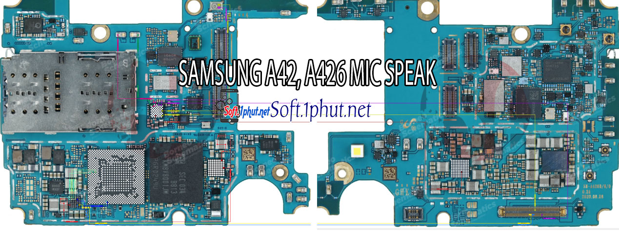 SƠ ĐỒ SỬA CHỮA LỖI MIC NÓI SAMSUNG A42, A426