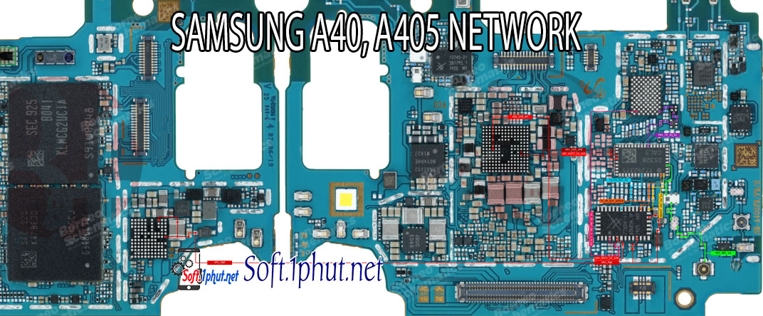 SƠ ĐỒ SỬA CHỮA  LỖI MẠNG SAMSUNG A40, A405