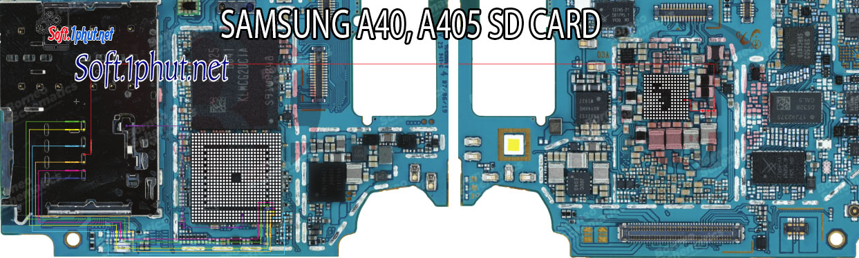 SƠ ĐỒ SỬA CHỮA LỖI THẺ NHỚ KHÔNG HIỂN THỊ SAMSUNG A40, A405