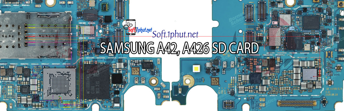 SƠ ĐỒ SỬA CHỮA LỖI THẺ NHỚ  SAMSUNG A42, A426