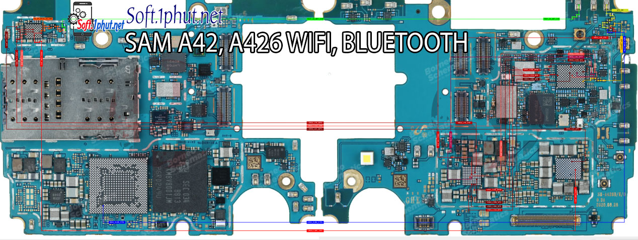 SƠ ĐỒ SỬA CHỮA LỖI KẾT NỐI WIFI, BLUETOOTH SAMSUNG A42, A426