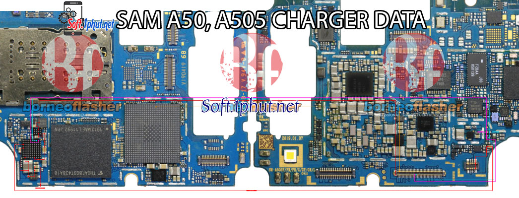 SƠ ĐỒ SỬA CHỮA LỖI SẠC SAMSUNG A50, A505