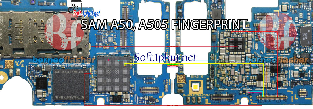 SƠ ĐỒ SỬA CHỮA LỖI VÂN TAY SAMSUNG A50, A505