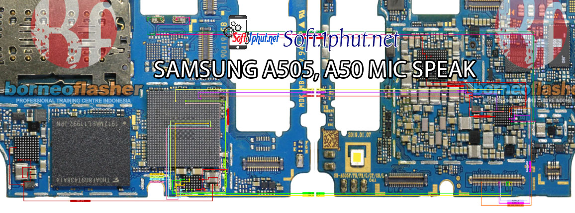 SƠ ĐỒ SỬA CHỮA LỖI MIC NÓI SAMSUNG A50, A505