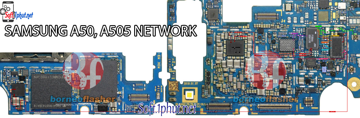 SƠ ĐỒ SỬA CHỮA  LỖI MẠNG SAMSUNG A50, A505