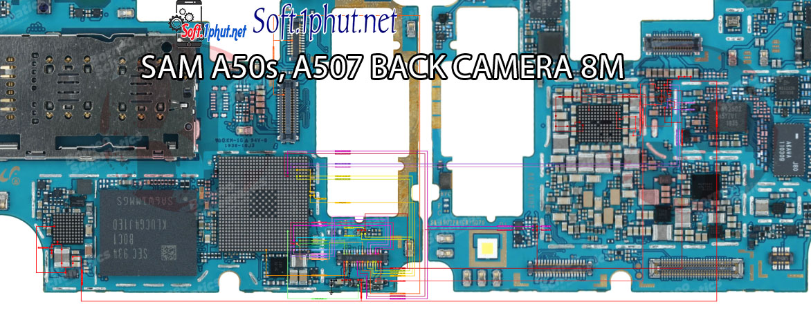 SƠ ĐỒ SỬA CHỮA CAM SAU 8M BỊ MỜ, KHÔNG HOẠT ĐỘNG SAMSUNG A50s, A507