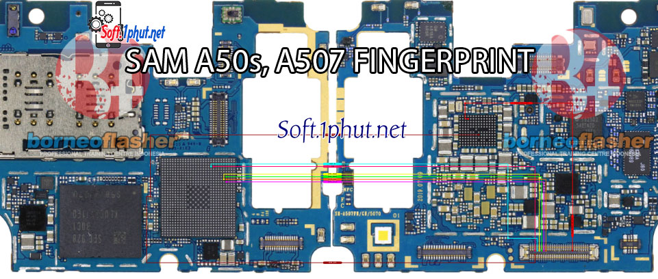 SƠ ĐỒ SỬA CHỮA LỖI VÂN TAY SAMSUNG A50s, A507