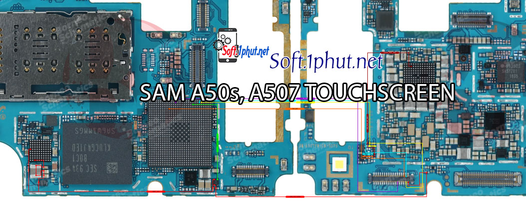 SƠ ĐỒ SỬA CHỮA LỖI CẢM ỨNG SAMSUNG A50s, A507