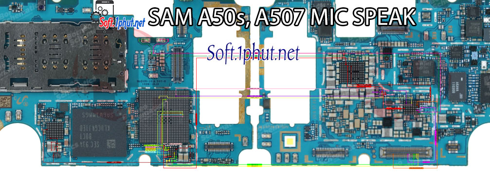 SƠ ĐỒ SỬA CHỮA LỖI MIC NÓI SAMSUNG A507, A50s