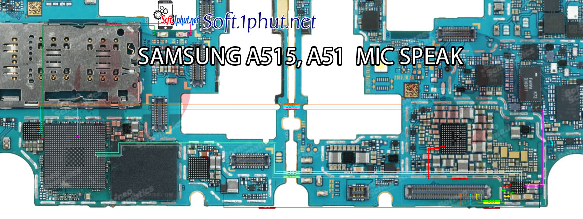 SƠ ĐỒ SỬA CHỮA LỖI MIC NÓI SAMSUNG A51, A515