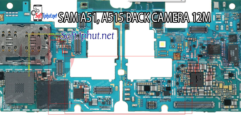 SƠ ĐỒ SỬA CHỮA LỖI CAMERA SAU 12M SAMSUNG A51, A515