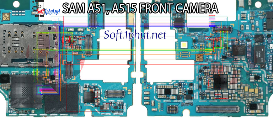 SƠ ĐỒ SỬA CHỮA LỖI CAM TRƯỚC BỊ MỜ, KHÔNG HOẠT ĐỘNG SAMSUNG A51, A515