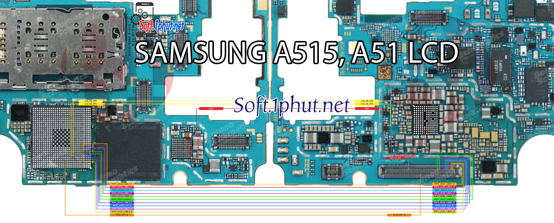 SƠ ĐỒ SỬA CHỮA LỖI MÀN HÌNH HIỂN THỊ SAMSUNG A51, A515