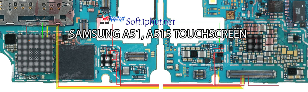 SƠ ĐỒ SỬA CHỮA LỖI MÀN HÌNH CẢM ỨNG SAM A51, A515