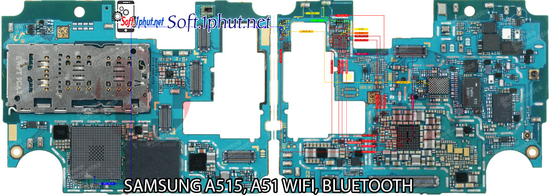 SƠ ĐỒ SỬA CHỮA LỖI KẾT NỐI WIFI, BLUETOOTH SAMSUNG Â51, A515