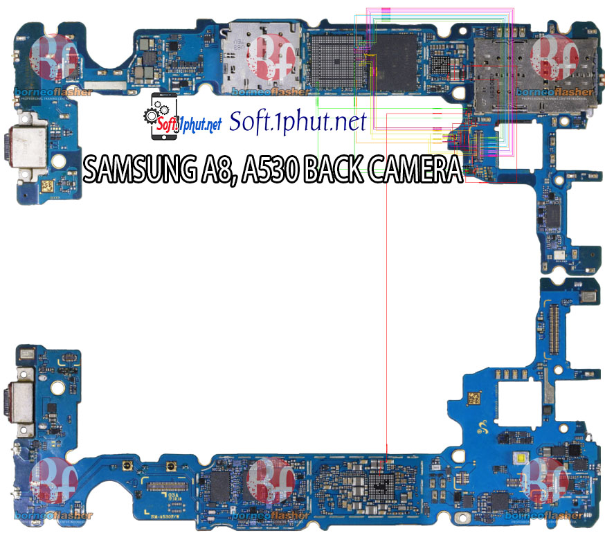 SƠ ĐỒ SỬA CHỮA LỖI CAMERA SAU BỊ MỜ, KHÔNG HOẠT ĐỘNG SAMSUNG A8, A530