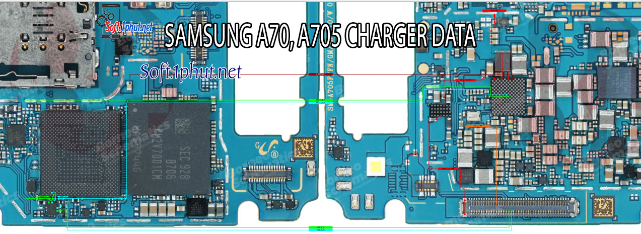 SƠ ĐỒ SỬA CHỮA LỖI SẠC SAMSUNG A70, A705