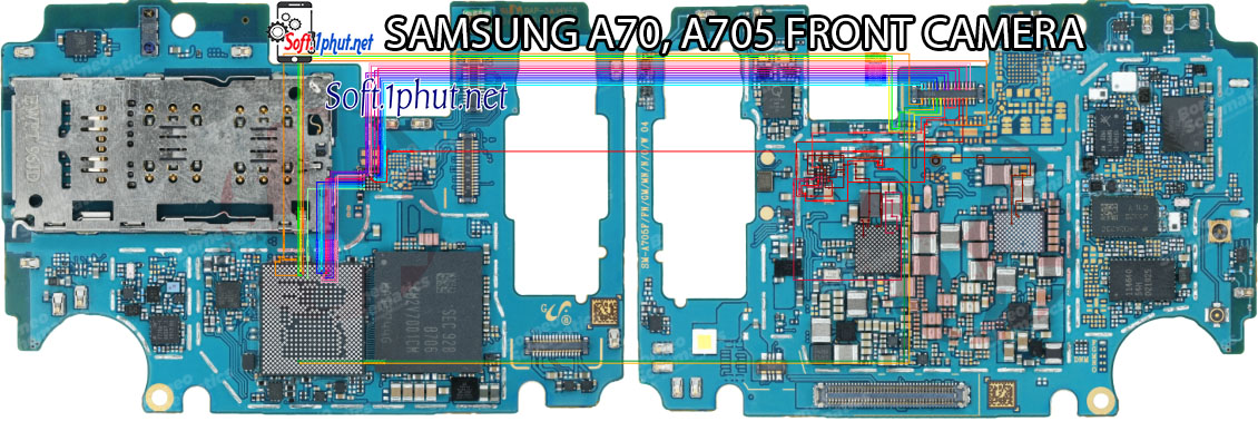 SƠ ĐỒ SỬA CHỮA LỖI CAMERA TRƯỚC BỊ MỜ, KHÔNG HOẠT ĐỘNG SAMSUNG A70, A705