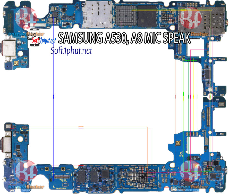 SƠ ĐỒ SỬA CHỮA LỖI MIC NÓI SAMSUNG A8, A530