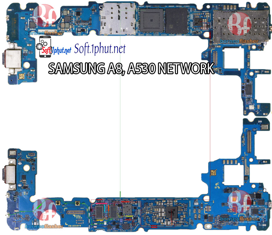 SƠ ĐỒ SỬA CHỮA LỖI MẠNG  KHÔNG HIỂN THỊ  SAMSUNG A8, A530