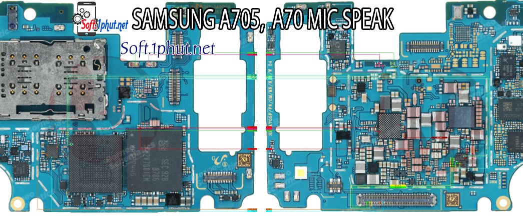 SƠ ĐỒ SỬA CHỮA LỖI MIC NÓI SAMSUNG A70, A705