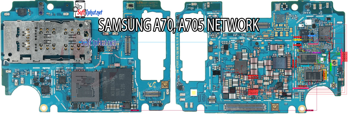 SƠ ĐỒ SỬA CHỮA LỖI MẠNG KHÔNG KẾT NỐI, KHÔNG HIỂN THỊ  SAMSUNG A70, A705