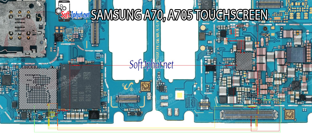 SƠ ĐỒ SỬA CHỮA LỖI MÀN HÌNH  CẢM ỨNG  SAMSUNG A70, A705