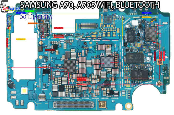 SƠ ĐỒ SỬA CHỮA LỖI KẾT NỐI WIFI, BLUETOOTH SAMSUNG A70, A705