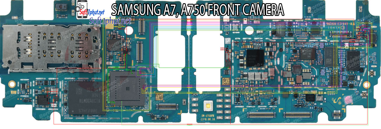 SƠ ĐỒ SỬA CHỮA LỖI CAMERA TRƯỚC KHÔNG HOẠT ĐỘNG, BỊ MỜ SAMSUNG A7, A750