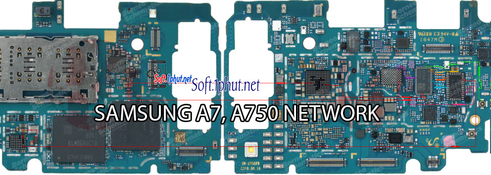 SƠ ĐỒ SỬA CHỮA LỖI MẠNG  KHÔNG HIỂN THỊ  SAMSUNG A7, A750