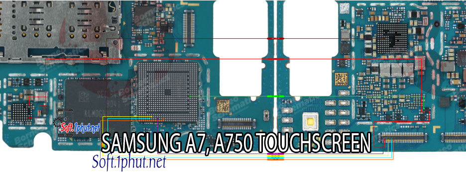 SƠ ĐỒ SỬA CHỮA LỖI MÀN HÌNH  CẢM ỨNG  SAMSUNG A7, A750