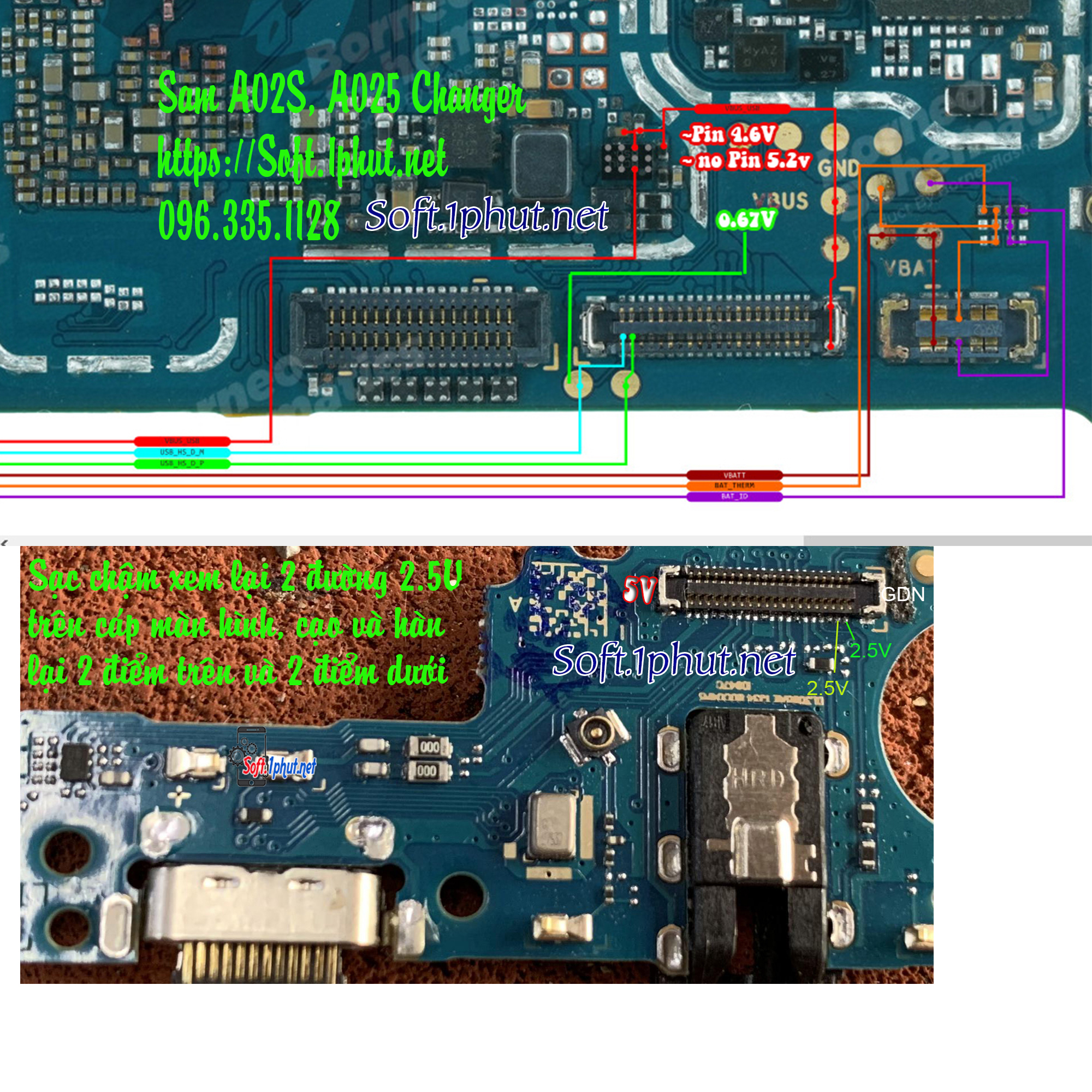 Samsung A02s. A025 Lỗi Sạc
