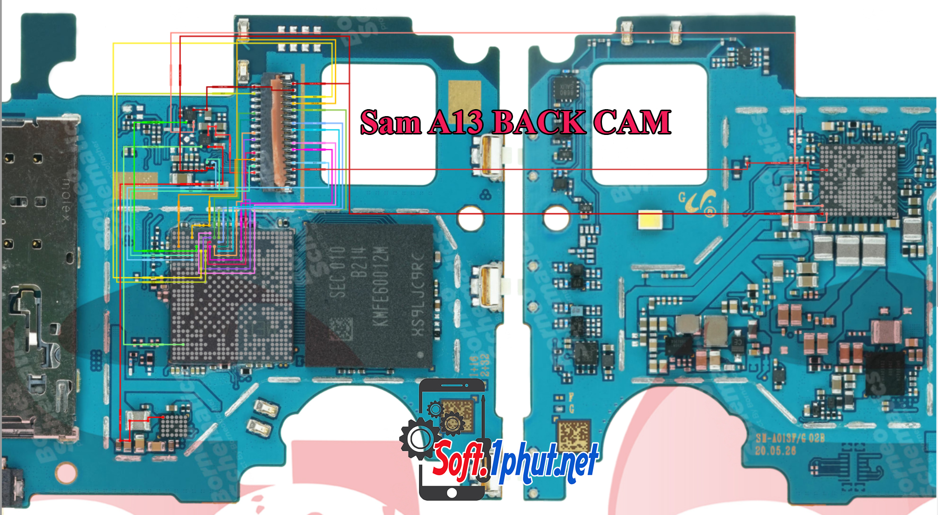 Samsung A13 A013 Sơ Đồ Sửa Chữa Cam Sau