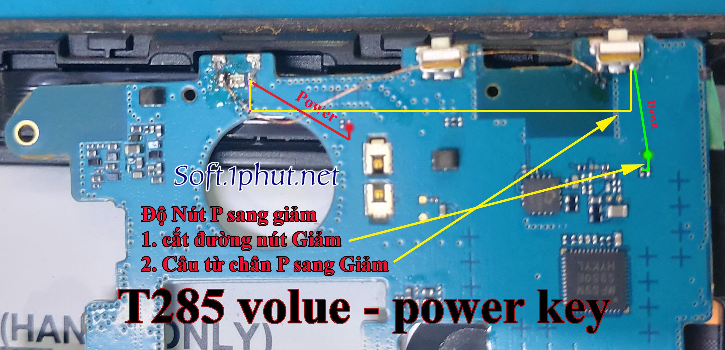 Tab T285 Power Key And Volume Key Soulution