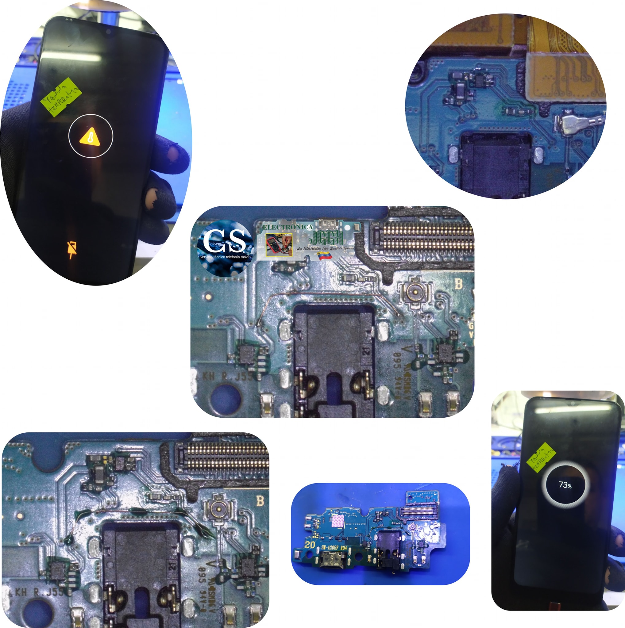 SƠ ĐỒ SỬA CHỮA LỖI SẠC SAMSUNG A20, A205