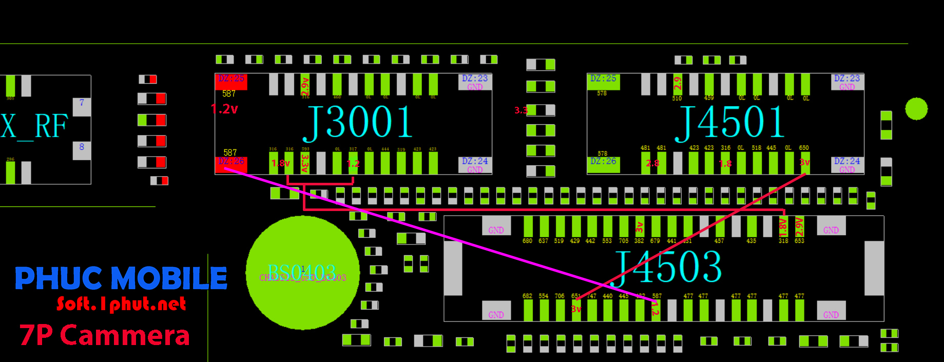 Giải Pháp, Sơ Đồ Sửa Chữa Iphone 7P Camera Trước Và Sau Lỗi
