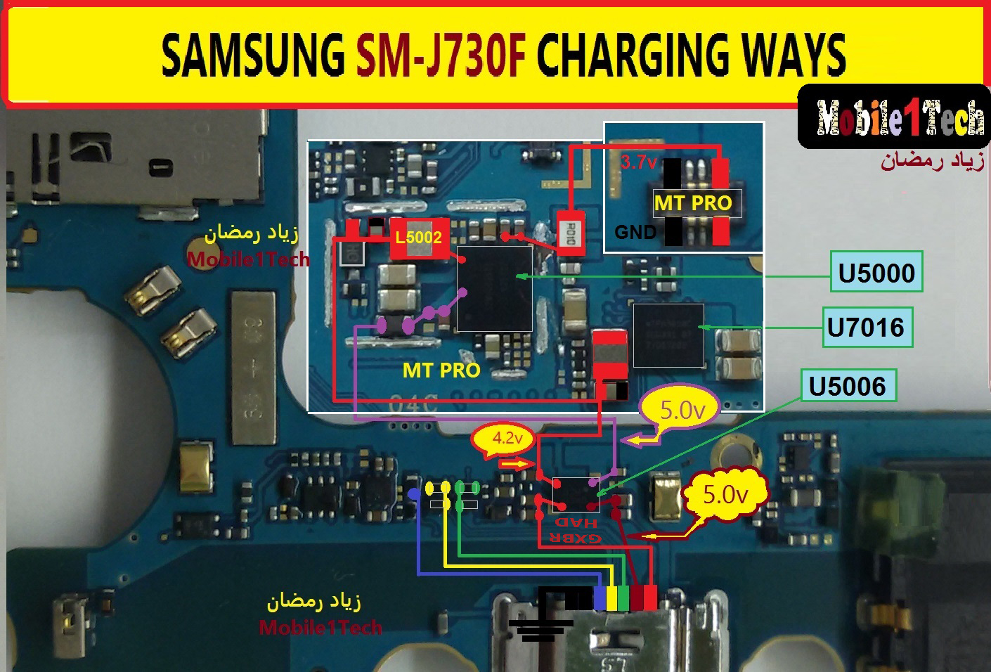Samsung J7 Pro Changer Way Solution Schematic Repair